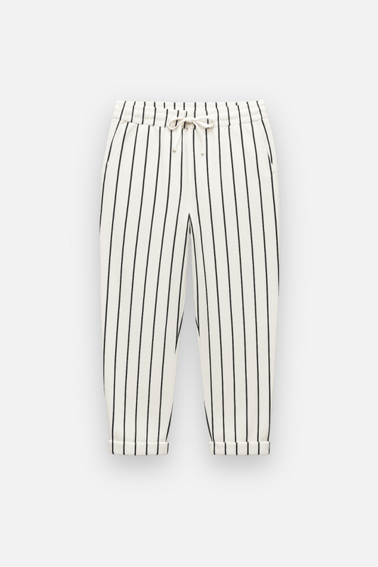 NOLAN STRIPED DRAWSTRING PANTS